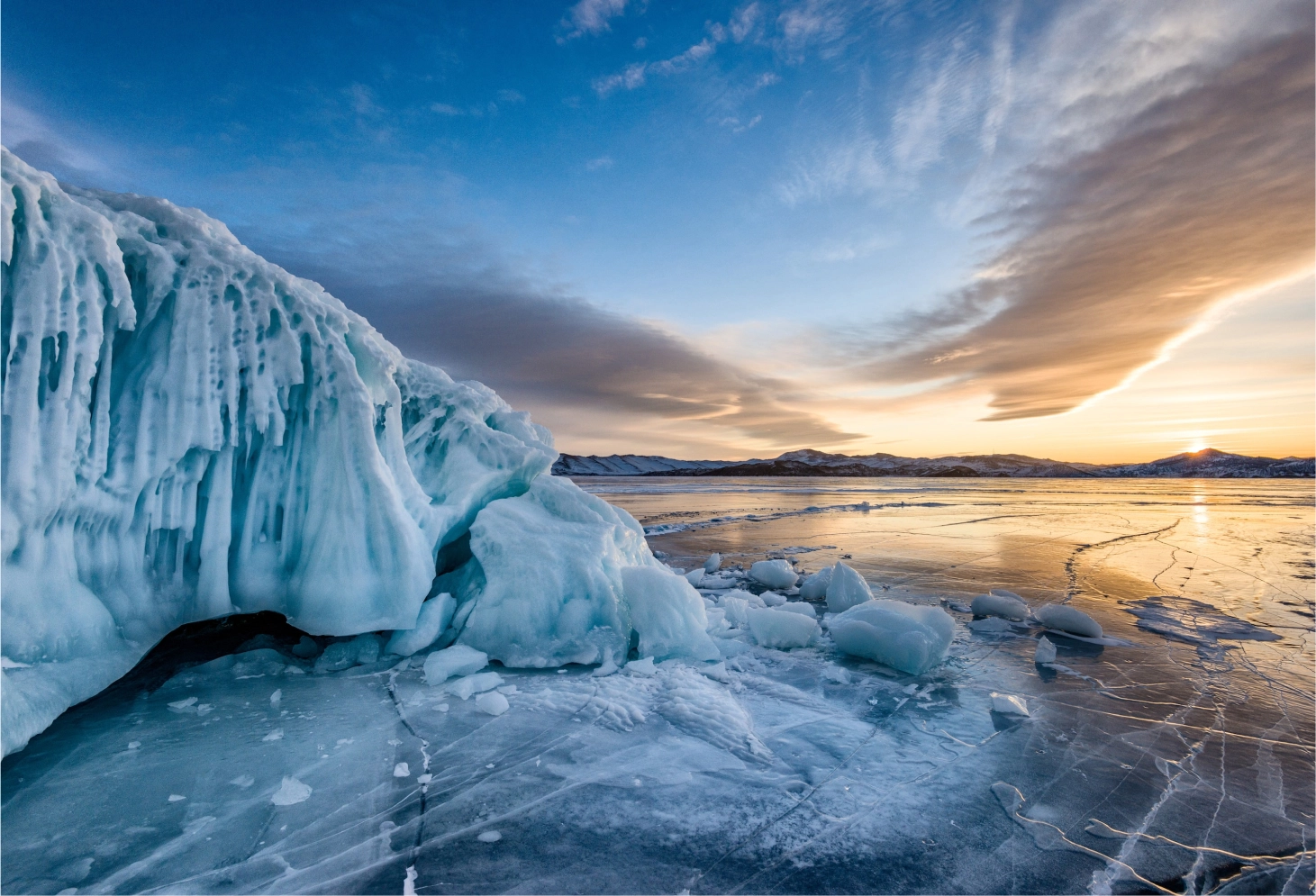 Iceberg and ocean